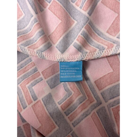 J McLaughlin Shirt Dress XS Womens Catalina Cloth Pink Geometric Collared - Picture 8 of 8